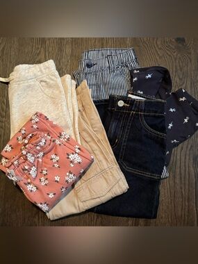 Old Navy Toddler Girls Bottoms Bundle Lot Six Items Excellent Condition 5T